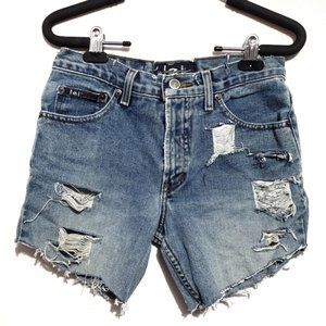 vintage l.e.i jean shorts cut offs